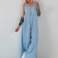 Lichte spijker jumpsuit - lichtblauw