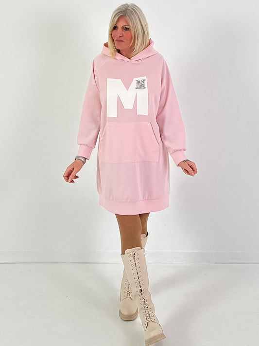 Long Hoodie/Kleid Modell "Edition M" - rosa