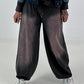 Lässige Sweat Ballonhose im Used-Look - anthrazit