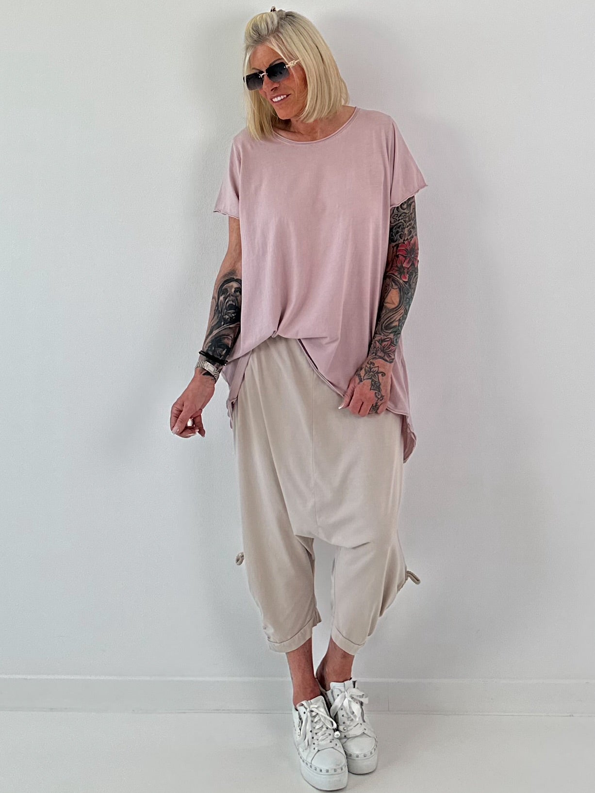 Oversized T-Shirt - puderrosa