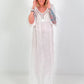 Ibiza dress with crochet inserts - white
