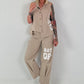 Weste BACK OFF - beige