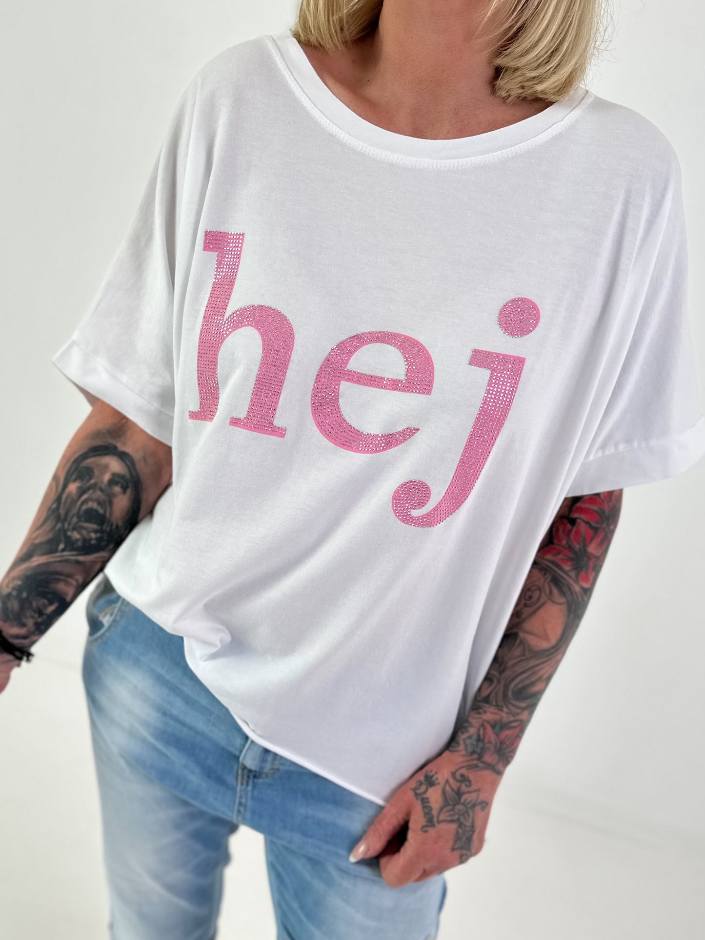 T-Shirt Hej - white