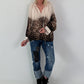 Tuniek met luipaardprint - luipaard-beige