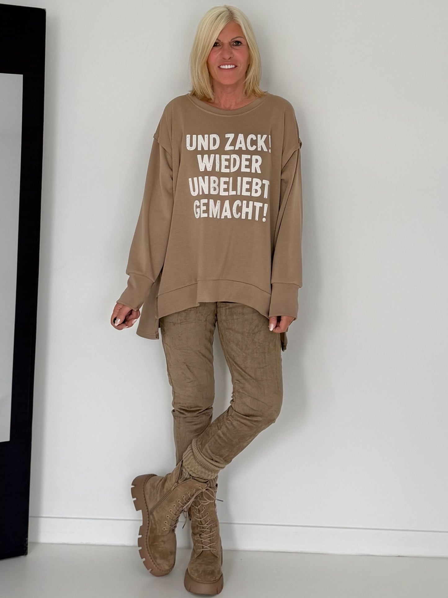 Sweater Und Zack! - taupe