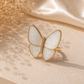 Butterfly Ring - white gold
