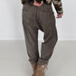 Cord-Baggy - taupe