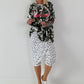 Oversized Camouflage T-Shirt - weiss-mehrfarbig