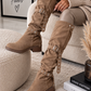 Over-the-knee boots - beige