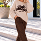 Kuscheliger Pullover Club Amour - camel-mokka