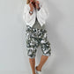 Ballon Jacke mit raffiniertem Kragen - weiss