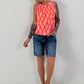 Jeans-Short mit umgeschlagenem Saum - dunkelblau
