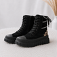 High Sneaker in Wildleder-Optik  - schwarz-leo
