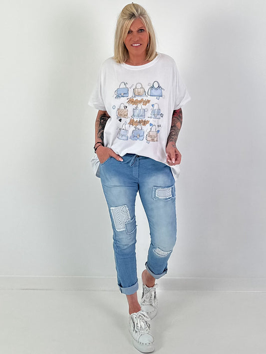 T-Shirt Bags - weiss