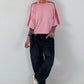 Pullover mit halbem Arm - rosa