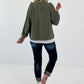 Leichte Jacke im Military Look - olive