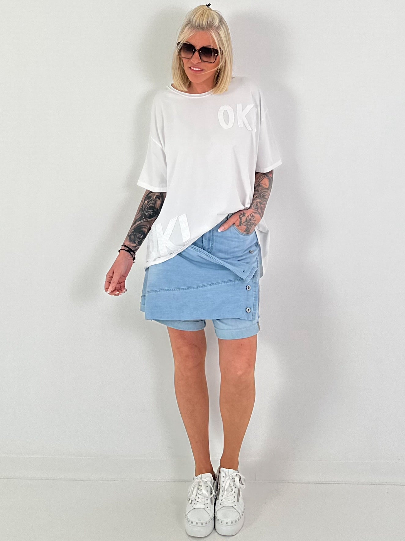 T-Shirt OK! - white