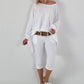 Oversized Shirt mit Rückenprint - weiss