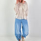 Tunic with flounce hem - beige