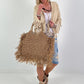 Boho Jacke mit aufwendigen Details- beige-gold