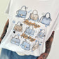 T-Shirt Bags - white