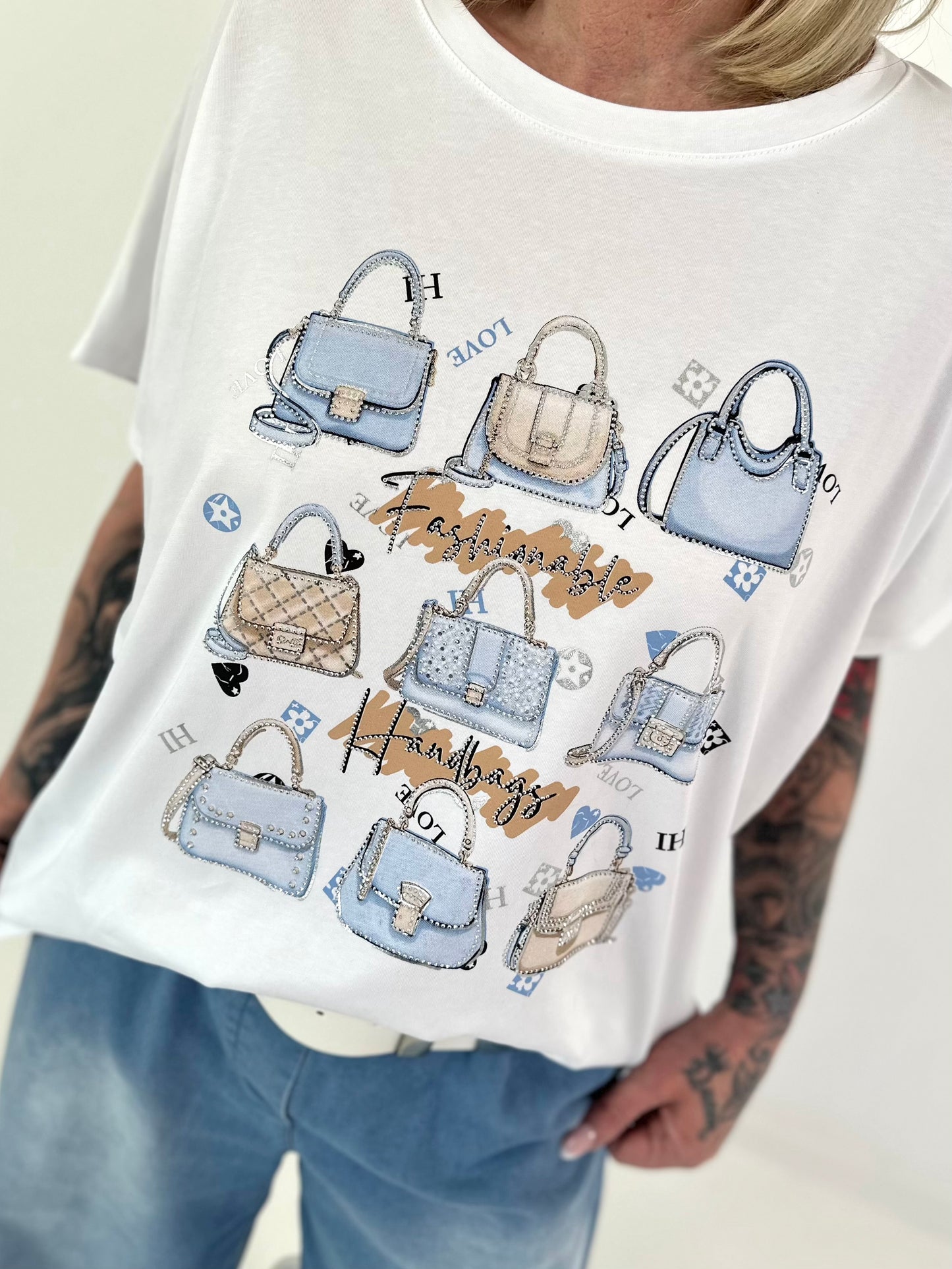 T-Shirt Bags - white