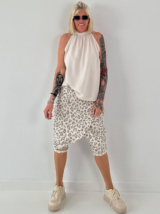 Neckholder Top -beige