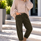 Kuschelig kastiger Pullover - taupe