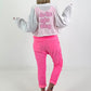 Short jacket with back print - white