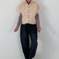 Weste mit besonderen Verschlussdetails - beige