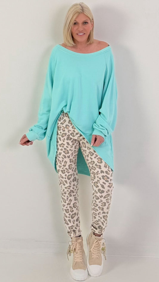 Oversized Sweater - türkis