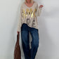 Oversized Shirt Amore - beige
