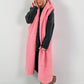 Long vest model "Leo Layers" - pink