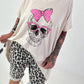 Oversized Shirt Skull - beige