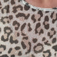 Net top Leo asymmetric - beige