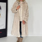 Kuscheliger Mantel mit abnehmbarem Westeneinsatz - beige