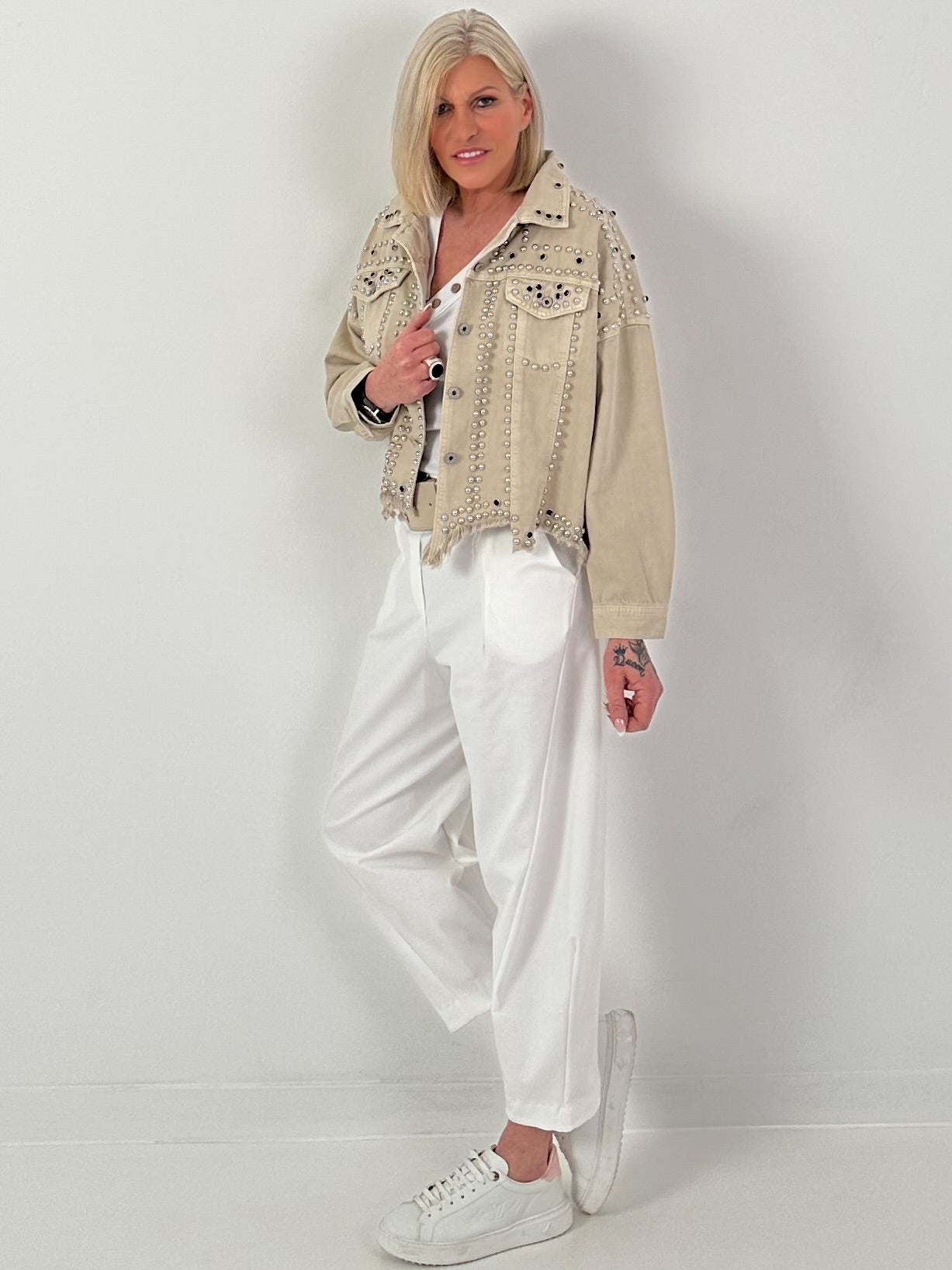 Jeansjacke Melly & Co. - beige