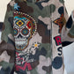 Biker Jacke Rockstar - oliv-beige-mehrfarbig