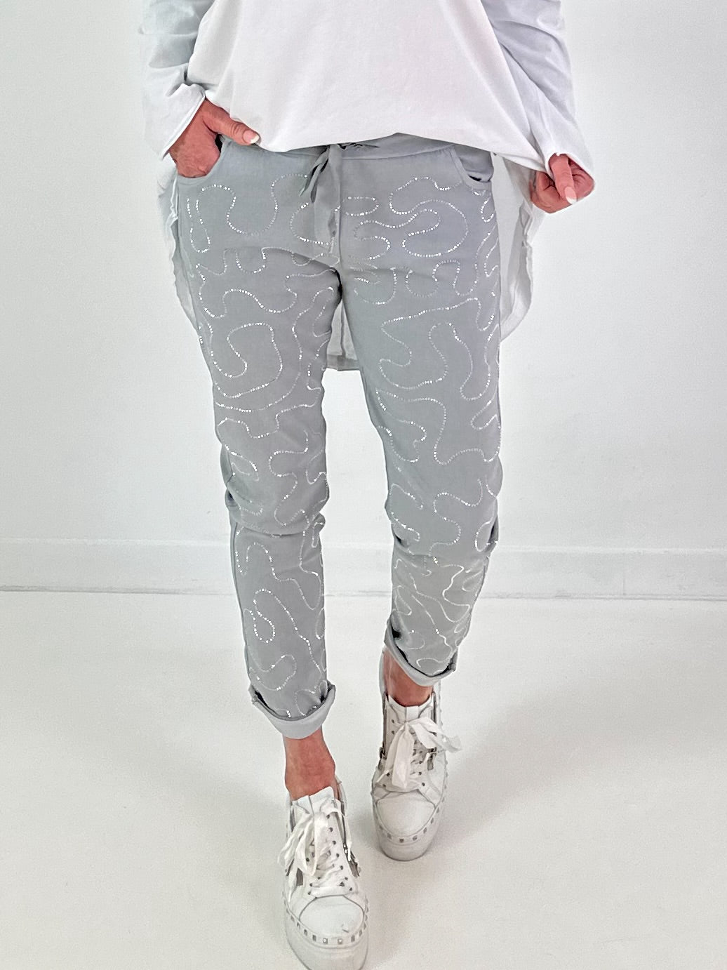 Hose Modell "Crystal Move" - grau