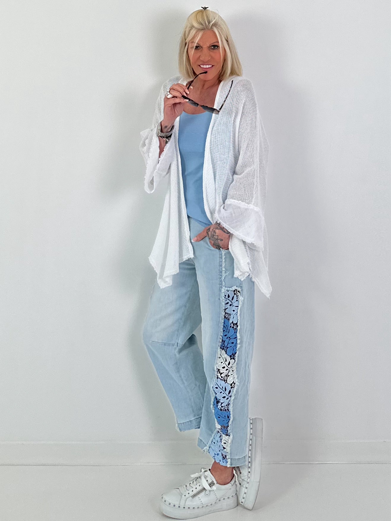 Netzjacke - weiss