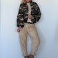Puffy-Bomberjacke im Camouflage-Look - oliv-mehrfarbig