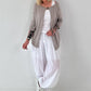 Leichte Feinstrickjacke mit Knopf- taupe