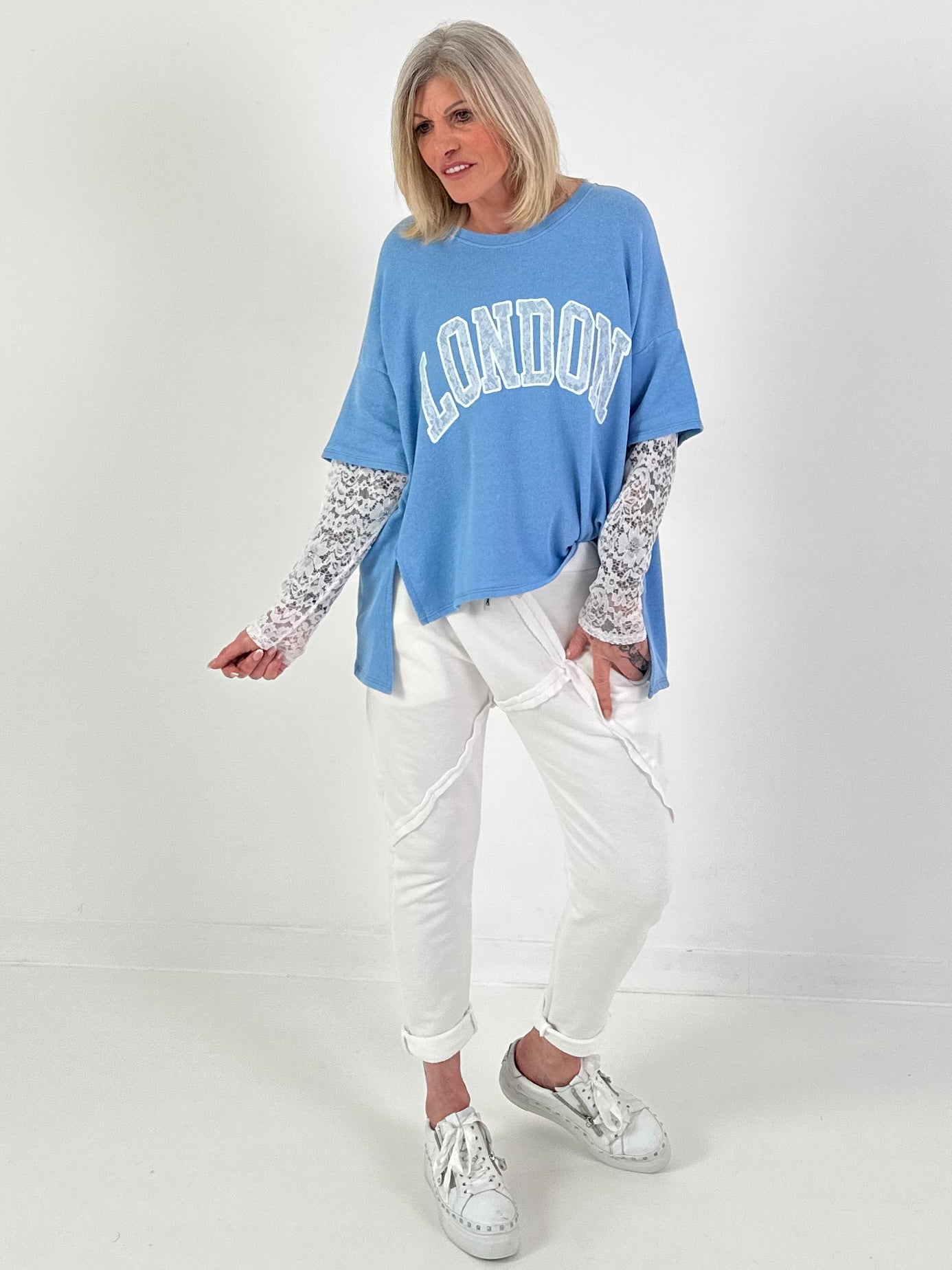 Sweater London - hellblau