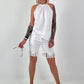 Neckholder Top - weiss