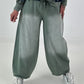 Lässige Sweat Ballonhose im Used-Look - khaki