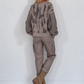 Sweater Nice mit Strickeinsätzen - taupe