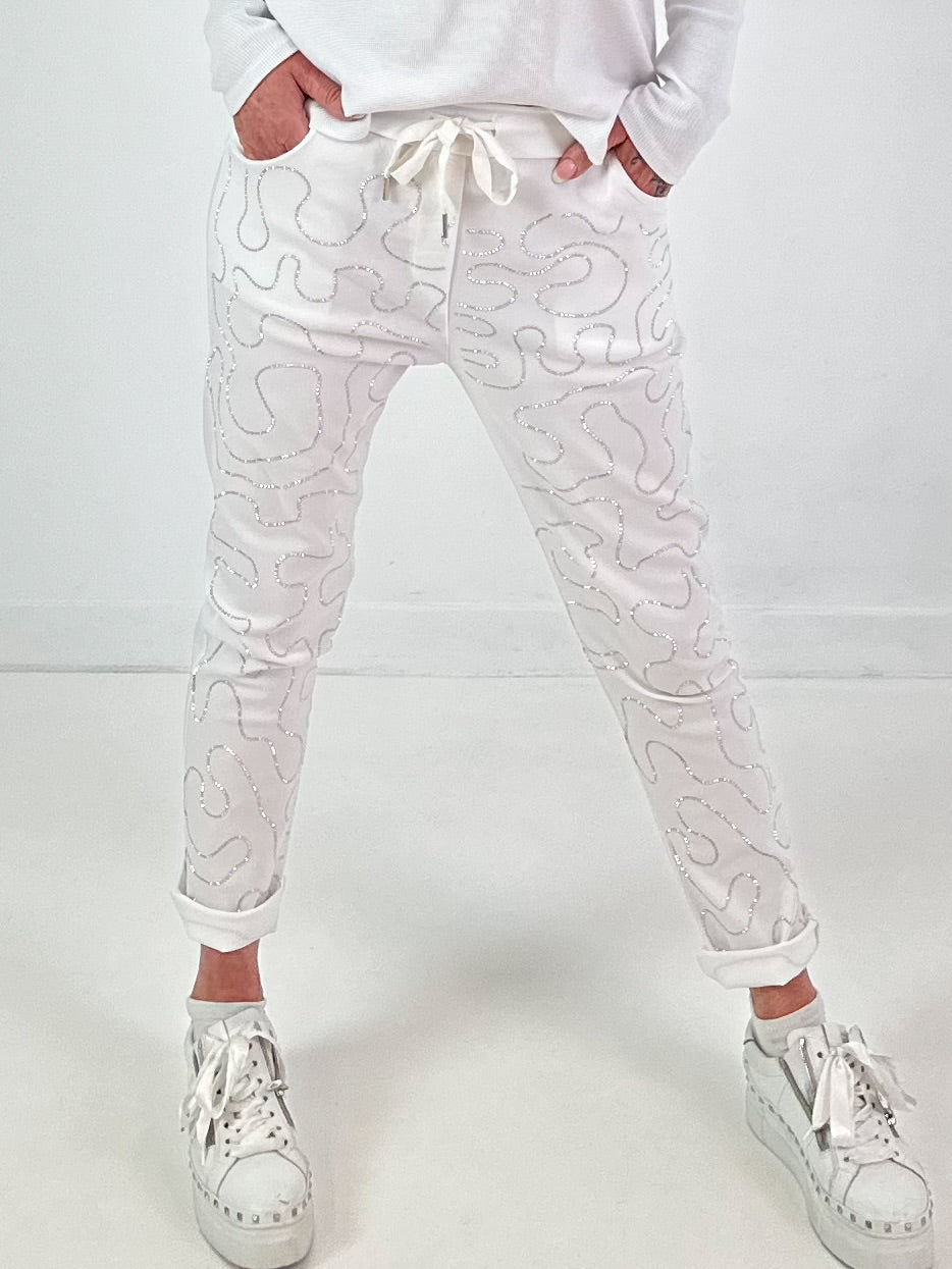Hose Modell "Crystal Move" - weiss