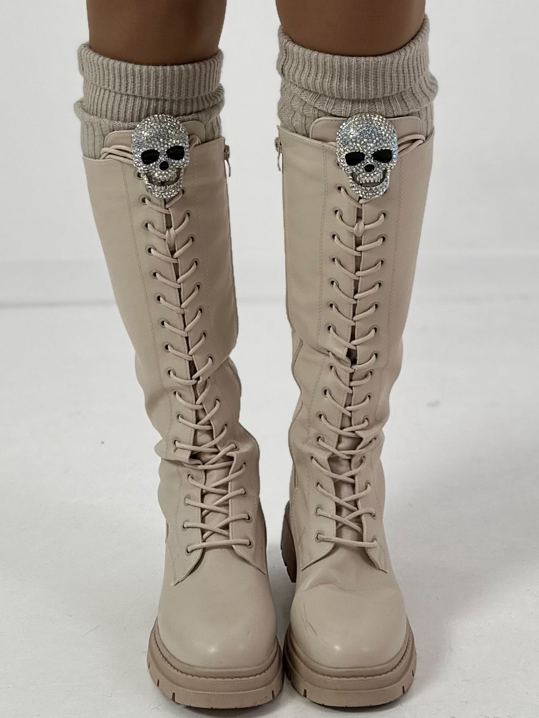 Magnetische broche "Schedel" - zilver