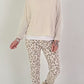 Feinstrick Pulli mit Top - beige