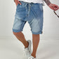 Short denim baggy shorts